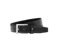 Aigner Gürtel Basic mit S-Schließe silber 126089, schwarz 100 cm