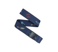 Arcade Belts A2 Unisex Gürtel: Elastischer Stretch, Metallfreie Schnalle, Save The Waves - Navy, Standardgröße (bis zu 102 cm); 3,8 cm breit