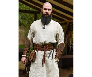 Gürtel aus Fettleder braun, „“Sindri