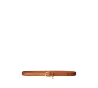 Gürtel aus Schraffurleder mit Anhänger XS Tan