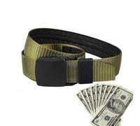 Gürtel Design Resistente Startlegungslegierung, Sichere Gürtelpass -Tickets Belt Money Travel Anti -Daht Hidden Security Secret Taschenzip Passport Tickets Dokumente Resistente Schna