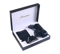 Gürtel Geldbörsen Set Für Herren - Tragbare Geldbörse Brillenetui Für Unterwegs,Reisefertiges Leichtes Set, Edle Geschenkideen Für Vatertag Und Valentinstag