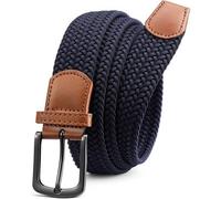 Gürtel Herren Stretch Stoff 35mm Blau 130-135cm (Gesamtlänge 150cm)