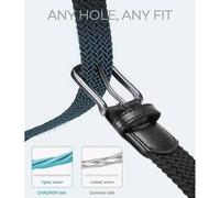 Gürtel Stretch Herren Stoff Beige 95-100cm (Gesamtlänge 115cm)