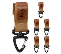 Gürtelhalter Clips | 6 Stück Robuste 360-Grad-Dreh Schlüsselanhänger - Riemenclip und Karabiner,Für den Einsatz mit Paracord, Outdoor-Sport, Taschen, Rucksäcke, Skirting Und, kaki, se beskrivning