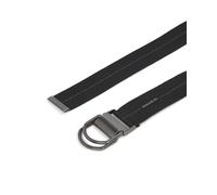 Gürtelschnalle G-STAR "Gloria Webbing Gürtel", Damen, Gr. 80, antic silber, osaka blau, 43% Polyester (Recycled), 35% Baumwolle (Recycled), 19% Polypropylen, 3% Polyester, Gürtel (42462561-80) antic s