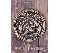 Gürtelschnalle - Keltische Hunde Silber oder Bronze Mittelalter - LARP - Wikinger (Bronze)