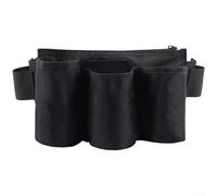 Gürteltasche aus Oxford-Stoff für Reinigungspersonal, wasserdichte Arbeits-Organizer-Tasche mit verstellbarem Riemen, mehrere Taschen, Haushaltswerkzeuggürtel für Hotelhausmeister-Wartung (schwarz)