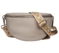 Gürteltasche BRUNO BANANI, Damen, Gr. B/H/T: 27cm x 15cm x 9cm onesize, beige, Leder, leicht glänzend, unifarben, Taschen Gürteltasche, echt Leder (46548331-0) beige