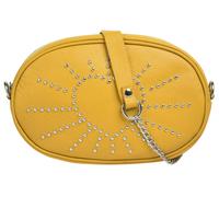 Gürteltasche CLUTY, Damen, Gr. B/H/T: 15cm x 20cm x 5cm onesize, gelb, Leder, Taschen Gürteltasche, echt Leder, Made in Italy (19585602-0)