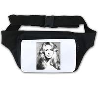 Gürteltasche für blondes Mädchen, Sänger, Künstler, Pop-Star, Kultur, Musik, Song, verschwommene Kunst, Bauchtasche, Weiß