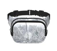 Gürteltasche für Damen, mit verstellbarem Riemen, für Workout/Laufen/Wandern, Cross-Body-Bauchtasche, Schwarz , Einheitsgröße