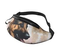 Gürteltasche für Damen, modische Gürteltasche von Mem für Deutscher Schäferhund, mit verstellbarem Riemen, Schwarz, Einheitsgröße, Schwarz , Einheitsgröße