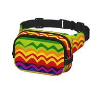 Gürteltasche für Damen und Herren, Gay Pride, Regenbogen-Hüfttaschen mit verstellbaren Trägern, Brusttasche, Reise-Umhängetasche, Schwarz, Einheitsgröße, Schwarz , Einheitsgröße