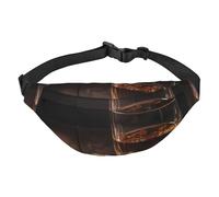 Gürteltasche für Damen und Herren, modische Hüfttasche für Zigarren und Whiskey, Crossbody-Tasche, Geldbörse, Hüfttasche mit verstellbarem Riemen, wasserdichte Brusttasche für Reisen, Wandern, Sport,