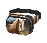 Gürteltasche für Damen und Herren, niedliches braunes Pferd, Gürteltasche mit verstellbarem Riemen, Hüfttasche