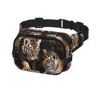 Gürteltasche für Damen und Herren, sibirischer Tiger, mit verstellbarem Riemen, Hüfttasche