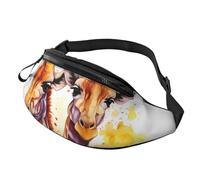 Gürteltasche für Damen und Herren, verstellbare Hüfttasche, Aquarell-Giraffen, Crossbody-Tasche, überall