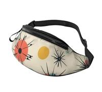 Gürteltasche für Damen und Herren, verstellbare Hüfttasche, Atomsterne, Retro-Muster, Umhängetasche, überall