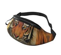 Gürteltasche für Damen und Herren, verstellbare Hüfttasche, aufgehende Sonne, Tiger, Crossbody-Tasche überall