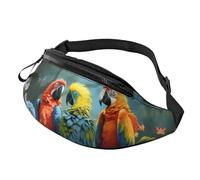Gürteltasche für Damen und Herren, verstellbare Hüfttasche, bunte Papageien, Vögel, Crossbody-Tasche, überall