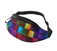 Gürteltasche für Damen und Herren, verstellbare Hüfttasche, bunte Würfel, Crossbody-Tasche, überall
