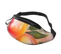 Gürteltasche für Damen und Herren, verstellbare Hüfttasche, buntes Pfirsich-Aquarell-Design, Crossbody-Tasche, Überall, Gürteltasche, Hüfttasche