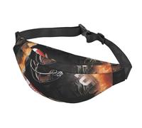 Gürteltasche für Damen und Herren, verstellbare Hüfttasche, coole American Football-Crossbody-Tasche für Reisen, Schwarz, Einheitsgröße, Schwarz , Einheitsgröße