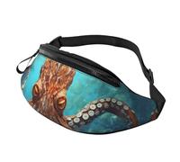 Gürteltasche für Damen und Herren, verstellbare Hüfttasche, coole große Oktopus-Umhängetasche, überall