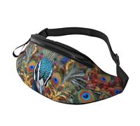 Gürteltasche für Damen und Herren, verstellbare Hüfttasche, elegante Pfauen-Umhängetasche, überall