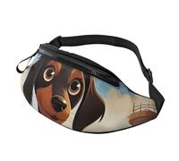 Gürteltasche für Damen und Herren, verstellbare Hüfttasche, "I Love My Dog", Dackel, Crossbody-Tasche, überall