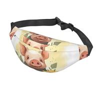 Gürteltasche für Damen und Herren, verstellbare Hüfttasche, lächelnde Crossbody-Tasche für Reisen, Schwarz, Einheitsgröße, Schwarz , Einheitsgröße