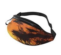 Gürteltasche für Damen und Herren, verstellbare Hüfttasche, lustiger afrikanischer Sonnenuntergang, Crossbody-Tasche überall