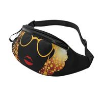 Gürteltasche für Damen und Herren, verstellbare Hüfttasche, niedliche afrikanische Frau, Crossbody-Tasche, überall