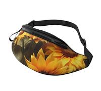 Gürteltasche für Damen und Herren, verstellbare Hüfttasche, Pflanzen-Thema, Sonnenblumen-Umhängetasche, überall