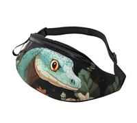 Gürteltasche für Damen und Herren, verstellbare Hüfttasche, Schlange und Blume, Crossbody-Tasche überall