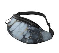 Gürteltasche für Damen und Herren, verstellbare Hüfttasche, schwarz, strukturierter Marmor, Umhängetasche, überall