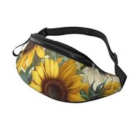 Gürteltasche für Damen und Herren, verstellbare Hüfttasche, Sonnenblumen-Druck, Umhängetasche, überall