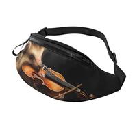 Gürteltasche für Damen und Herren, verstellbare Hüfttasche, Tier, Igel, Musik, Violine, Crossbody-Tasche überall