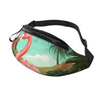Gürteltasche für Damen und Herren, verstellbare Hüfttasche, tropischer Flamingo, Umhängetasche, überall