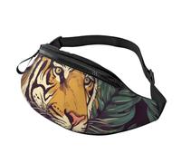 Gürteltasche für Damen und Herren, verstellbare Hüfttasche, tropischer Tiger, Crossbody-Tasche, überall