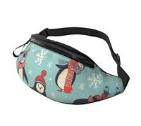 Gürteltasche für Damen und Herren, verstellbare Hüfttasche, Winter, Weihnachten, Pinguine, Umhängetasche, überall