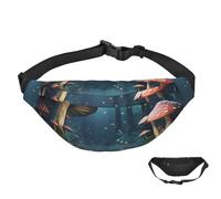 Gürteltasche für Damen und Herren, wasserdicht, Bauchtasche mit Blumen, Giraffe, mit verstellbarem Riemen, Fantasy Forest Mushroom, Einheitsgröße