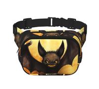 Gürteltasche für Halloween, Fledermaus, klein, modisch, Umhängetasche, leicht, für Damen und Herren, Laufen, Workout, Wandern, Reisen