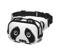 Gürteltasche für Herren und Damen, Anime-Panda-Gesicht, verstellbare Hüfttasche, Crossbody-Tasche für Reisen, Schwarz, Einheitsgröße, Schwarz , Einheitsgröße