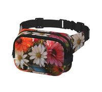 Gürteltasche für Herren und Damen, Bauernhof, frische Blumen, Frühling, verstellbare Hüfttasche, Crossbody-Tasche für Reisen, Schwarz, Einheitsgröße, Schwarz , Einheitsgröße