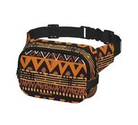 Gürteltasche für Herren und Damen, Crossbody-Gürteltasche, afrikanischer Schlammstoff, Tribal-Hüfttasche, Reise-Bauchtasche, Schwarz, Einheitsgröße, Schwarz , Einheitsgröße