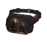 Gürteltasche für Herren und Damen, Crossbody-Gürteltasche, braun, Labrador Retriever, Bauchtasche, Reisen, Bauchtasche, Bauchtasche, Schwarz, Einheitsgröße, Schwarz , Einheitsgröße