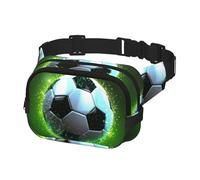 Gürteltasche für Herren und Damen, Crossbody-Gürteltasche, cooler Fußball, Hüfttasche, Reise-Gürteltasche, Schwarz, Einheitsgröße, Schwarz , Einheitsgröße