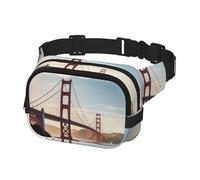 Gürteltasche für Herren und Damen, Crossbody-Gürteltasche, Golden Gate Bridge, Hüfttasche, Reise-Gürteltasche, Schwarz, Einheitsgröße, Schwarz , Einheitsgröße